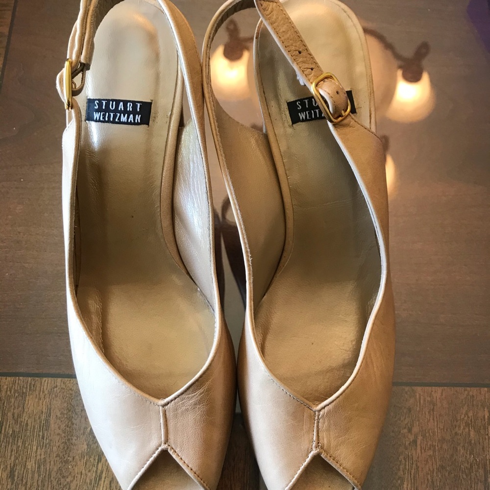 Stuart Weitzman peep toe heels